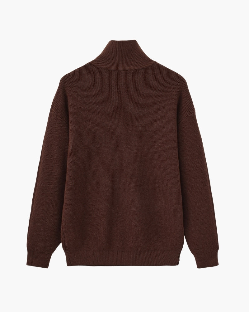 Refined Half-Zip Knit Sweater