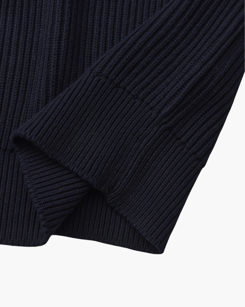 Ribbed Crew Neck Sweater