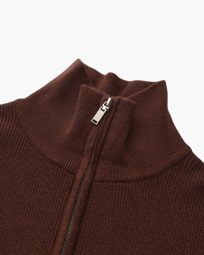 Refined Half-Zip Knit Sweater