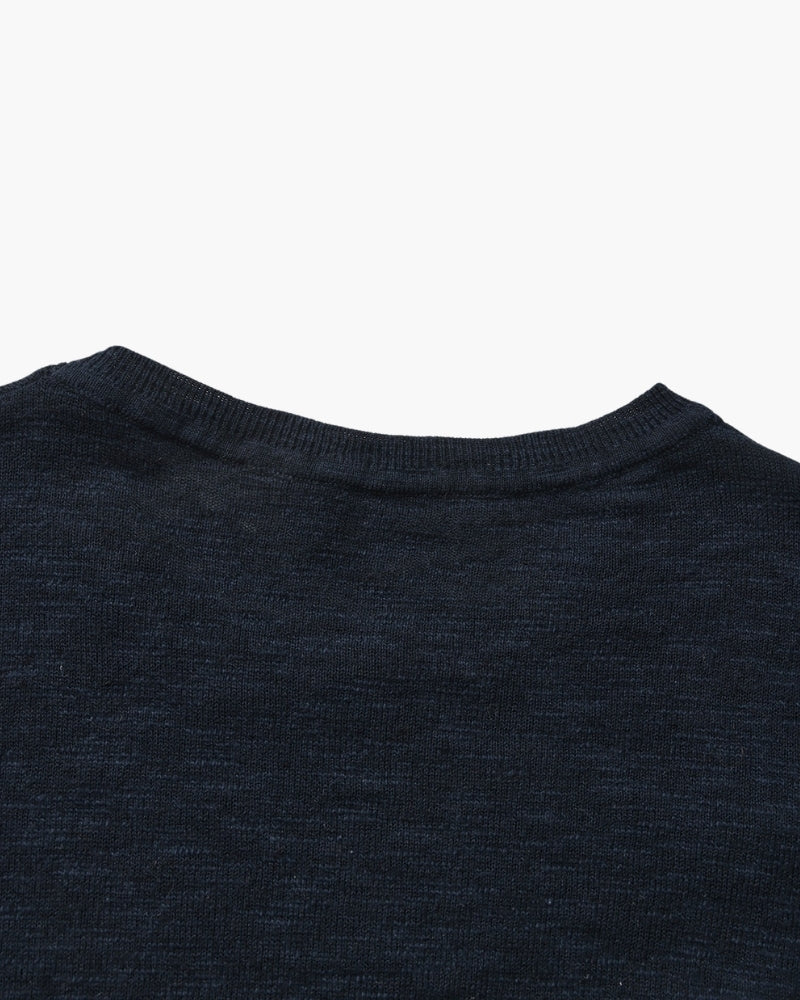 Linen-Cotton Essential Crewneck