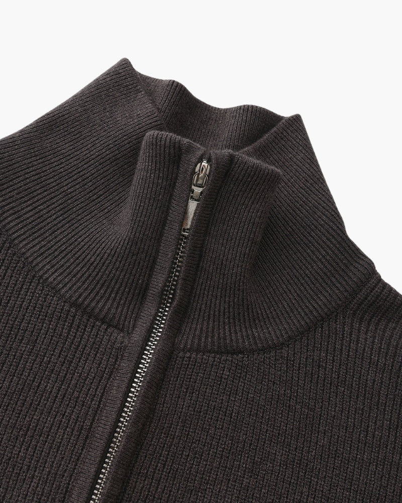 Refined Half-Zip Knit Sweater