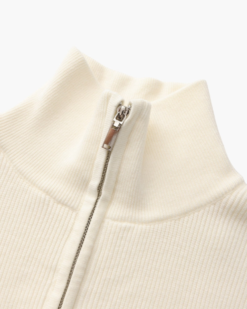 Refined Half-Zip Knit Sweater
