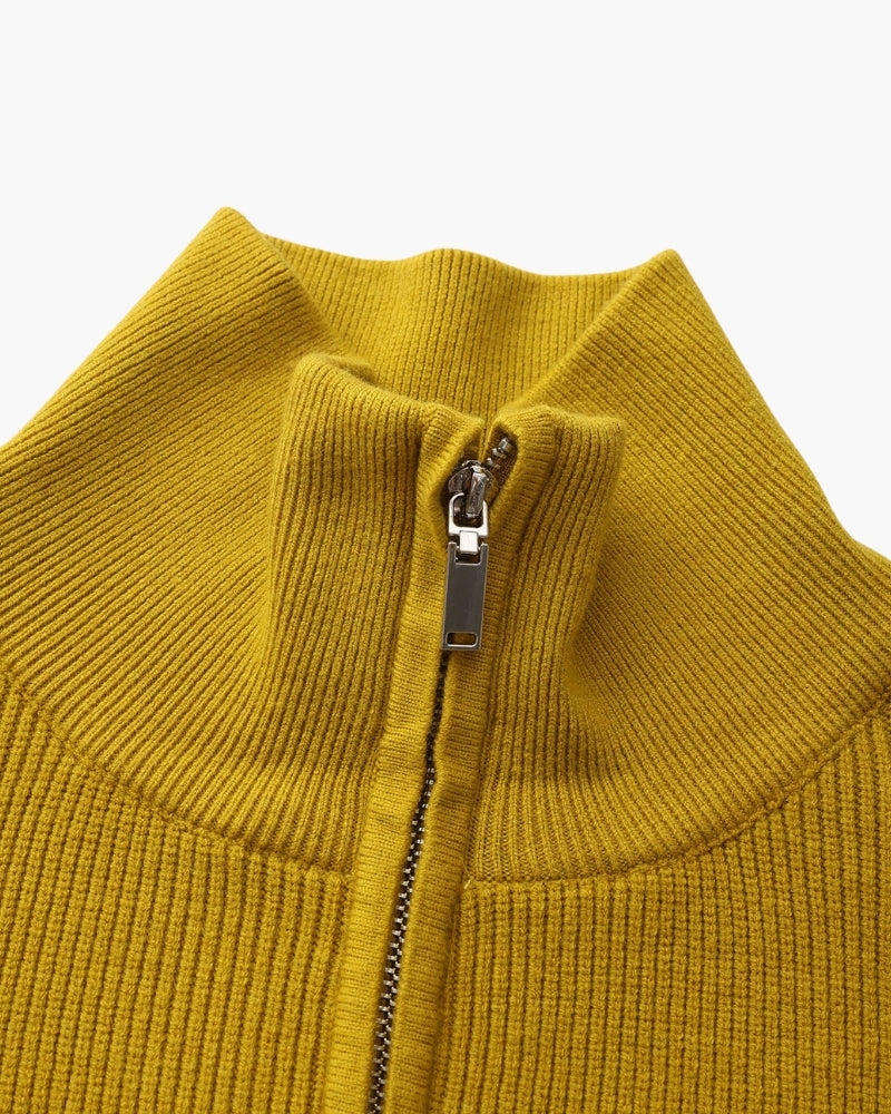 Refined Half-Zip Knit Sweater