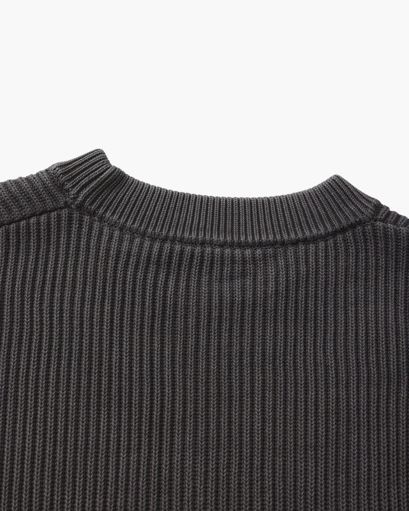 Ribbed Crew Neck Sweater