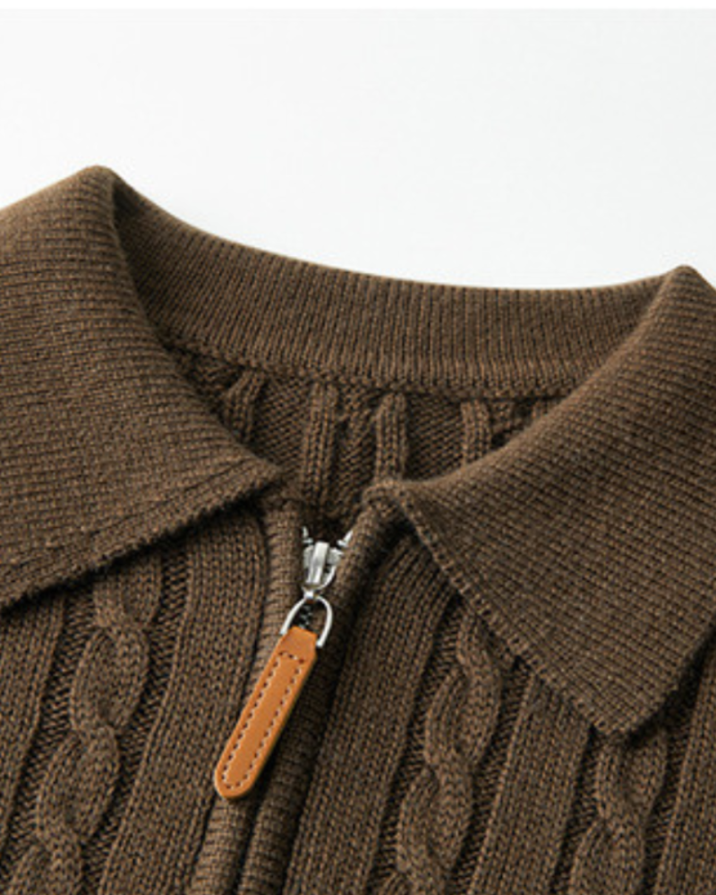 Pure Cashmere Zip-Up