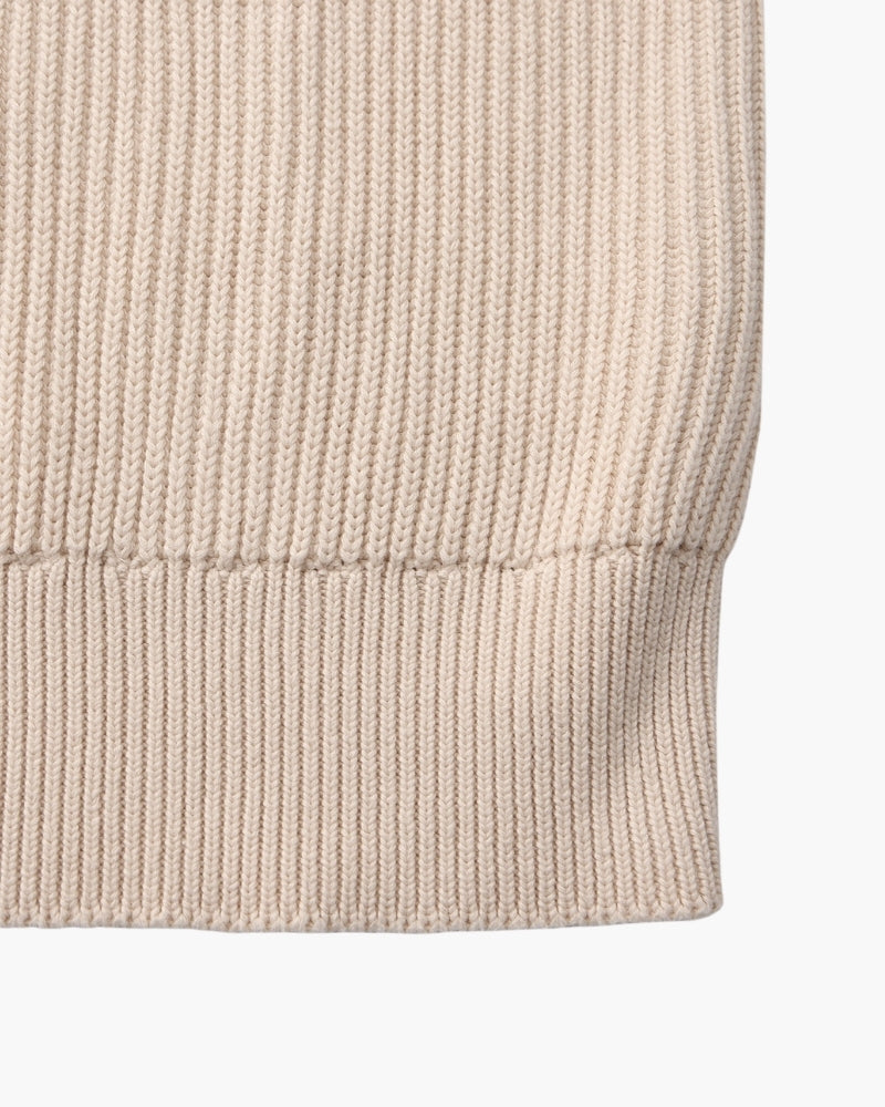 Ribbed Crew Neck Sweater