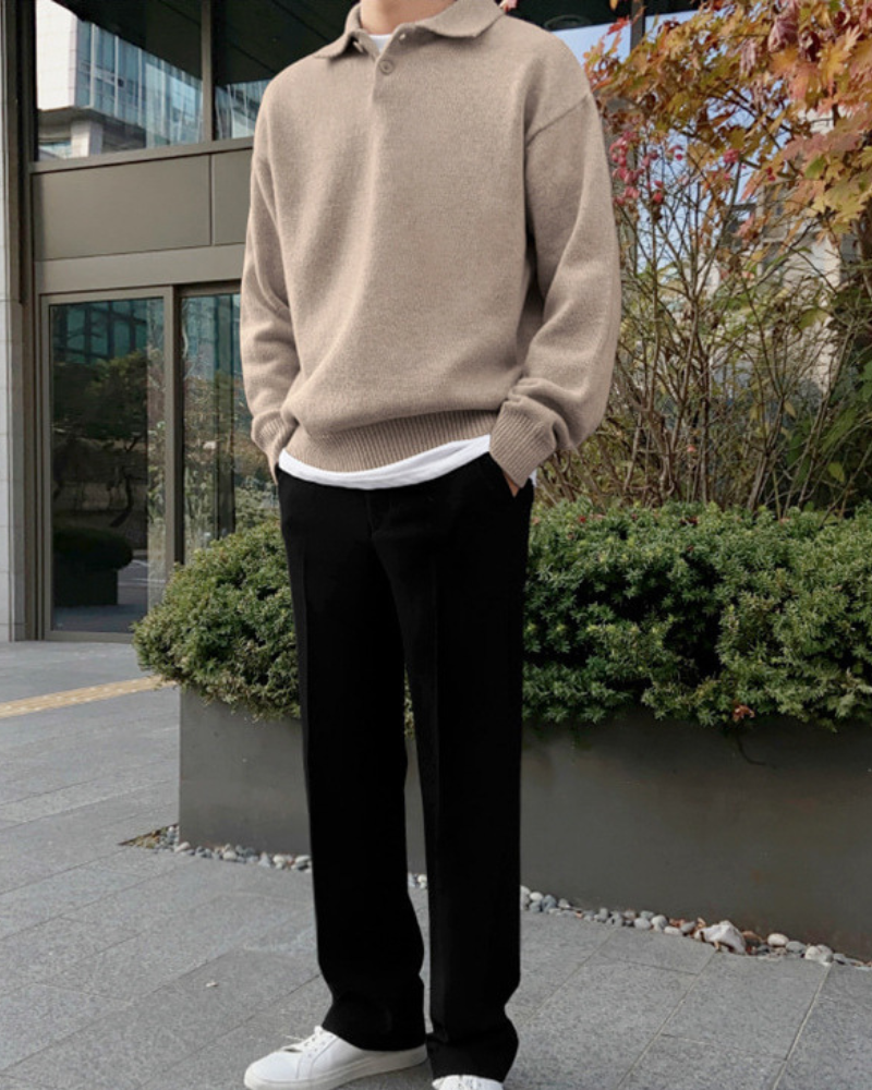 Woolen Half-Zip Pullover