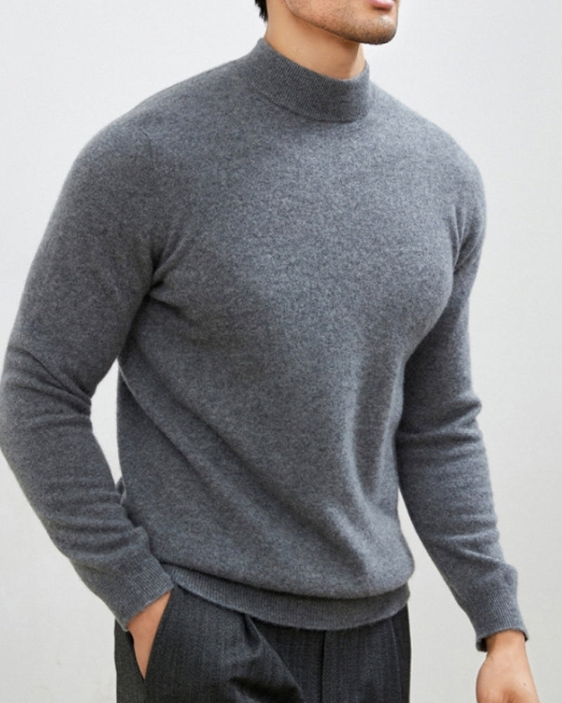 Cashmere Wool Turtleneck Sweater