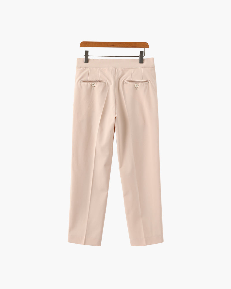 Parisian High-Waisted Trousers