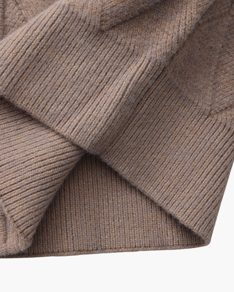 Heritage Diamond Knit Cardigan