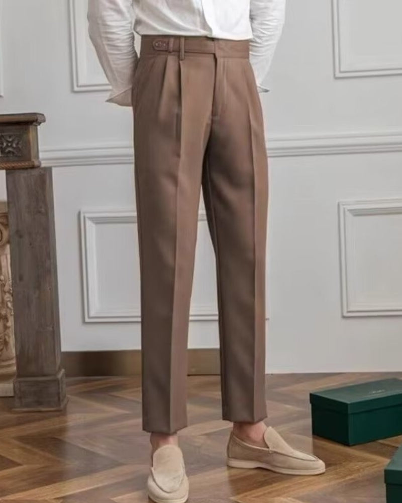 Parisian High-Waisted Trousers