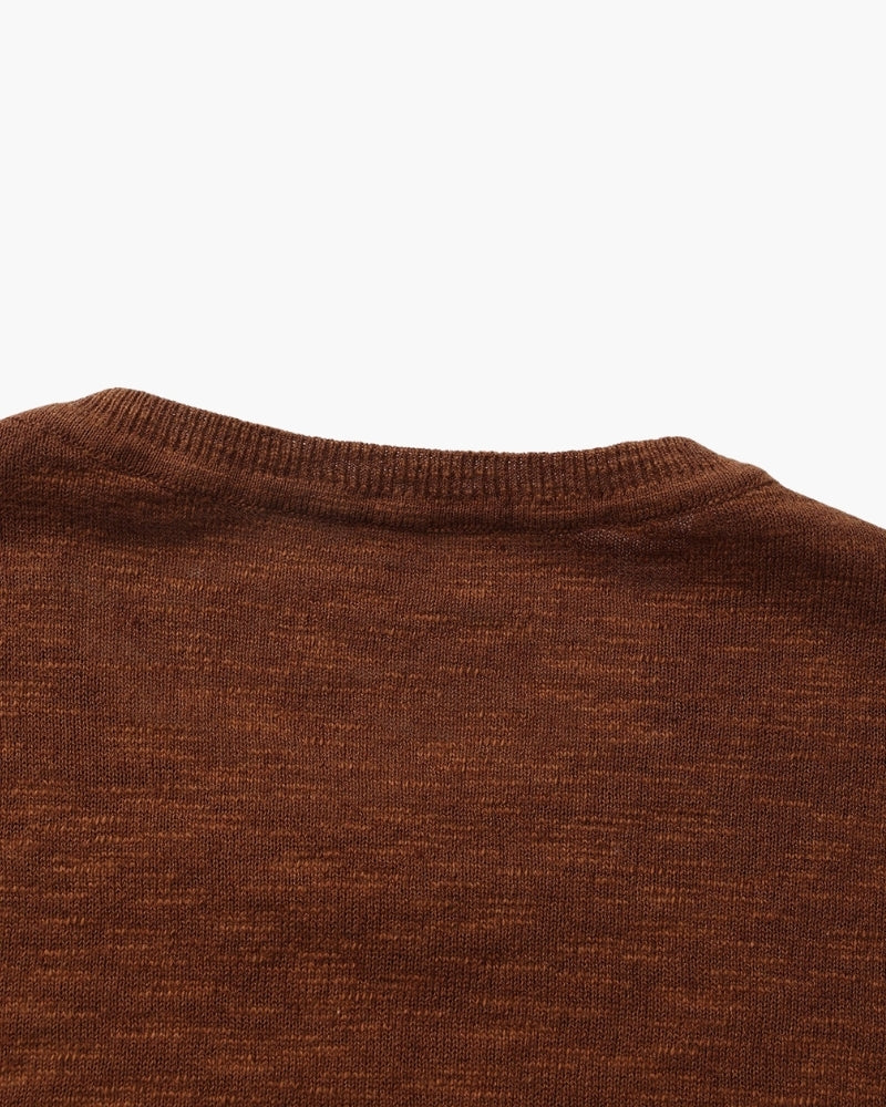 Linen-Cotton Essential Crewneck