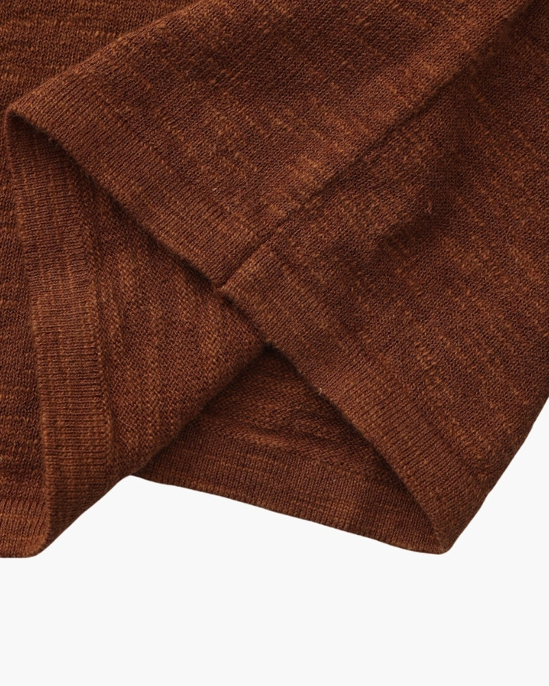 Linen-Cotton Essential Crewneck