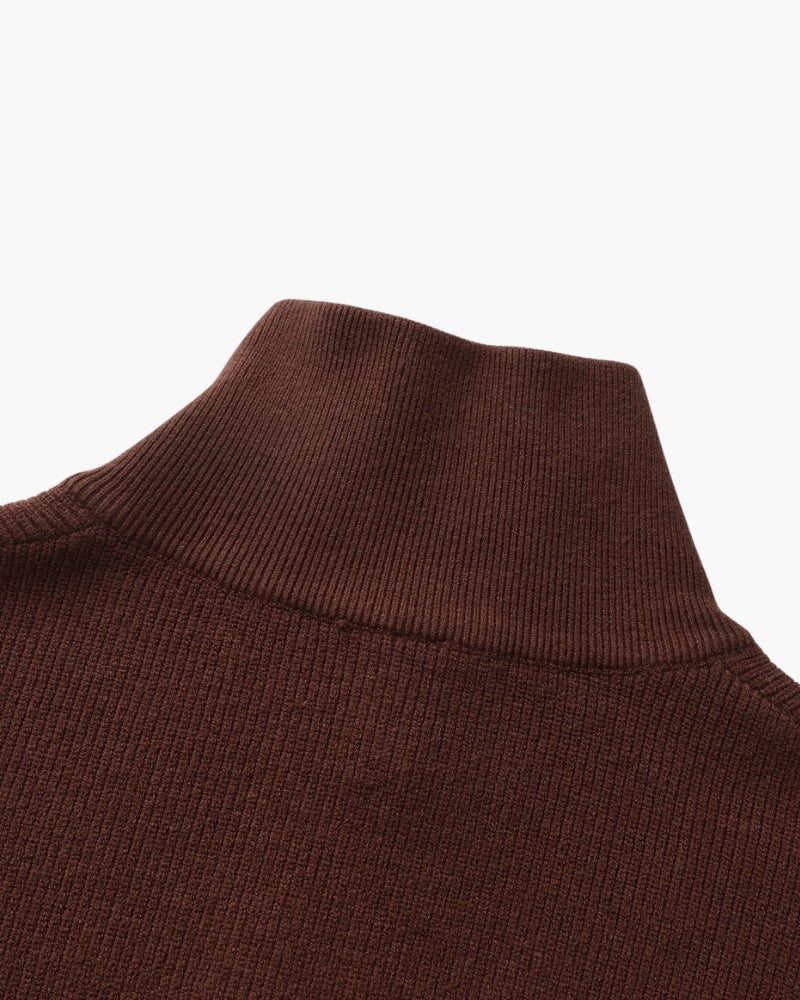 Refined Half-Zip Knit Sweater