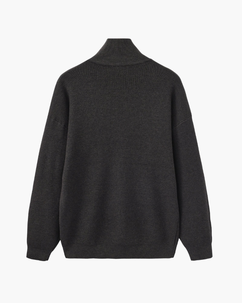 Refined Half-Zip Knit Sweater