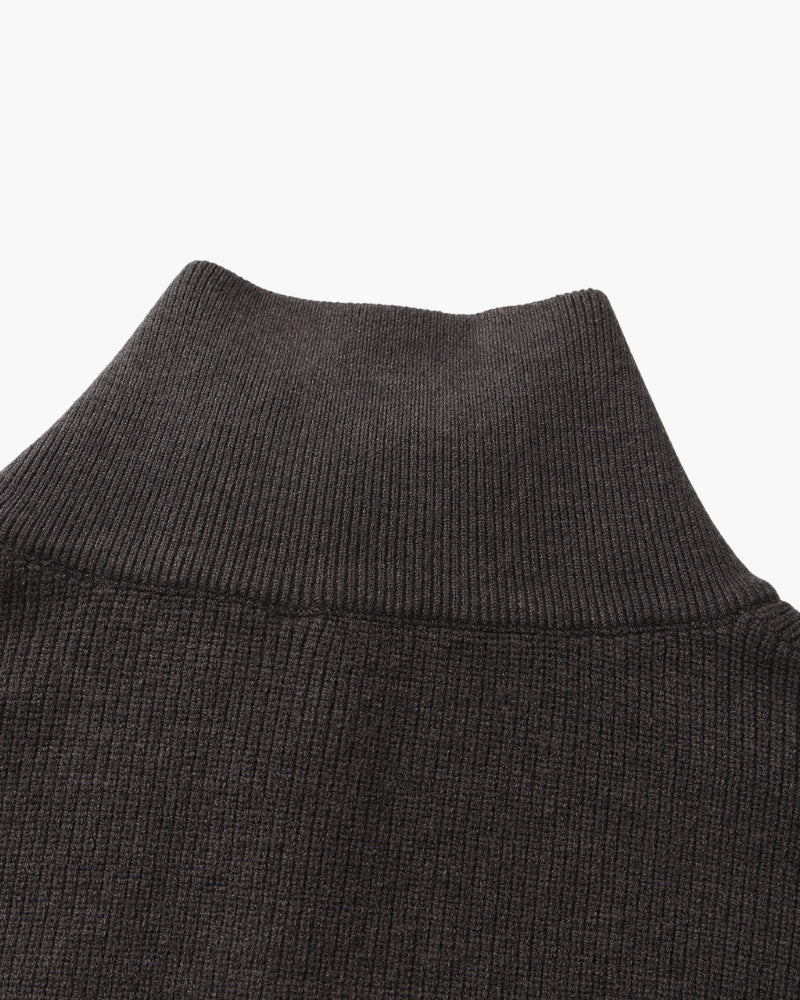 Refined Half-Zip Knit Sweater
