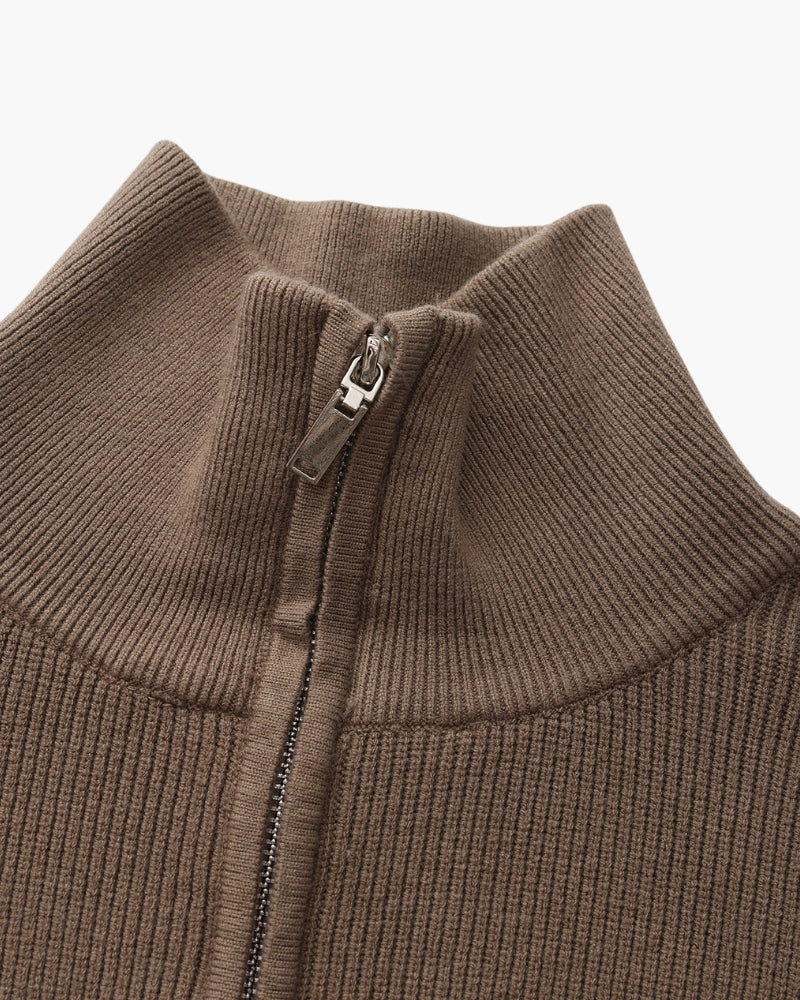 Refined Half-Zip Knit Sweater