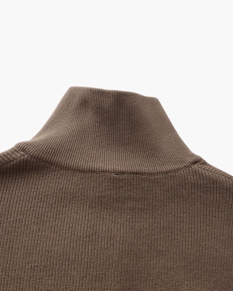 Refined Half-Zip Knit Sweater