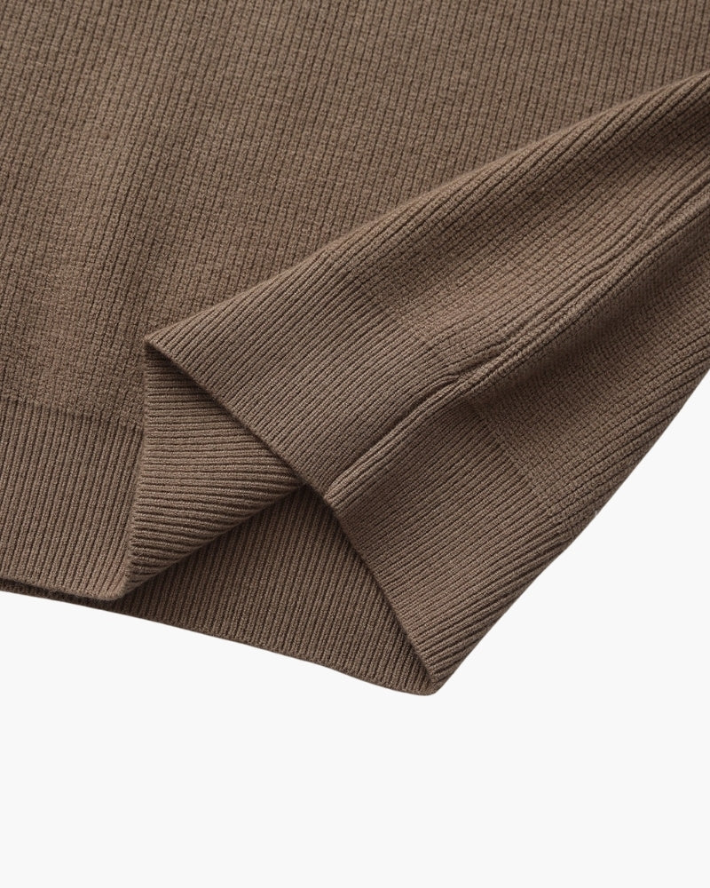 Refined Half-Zip Knit Sweater