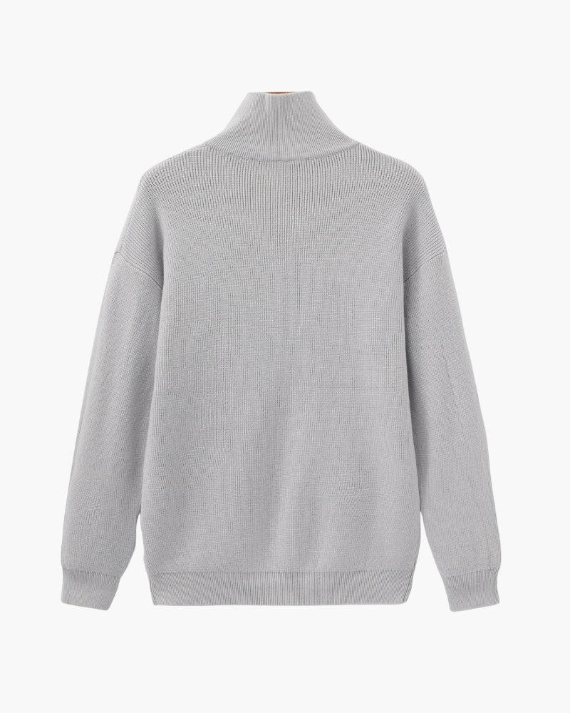 Refined Half-Zip Knit Sweater