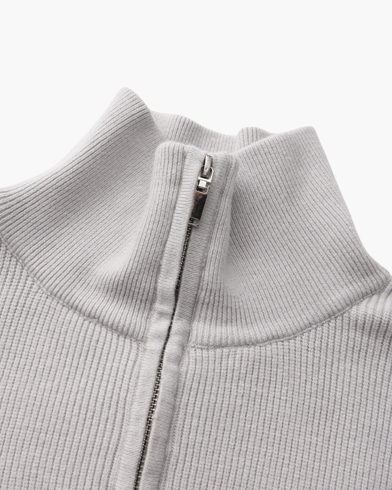 Refined Half-Zip Knit Sweater