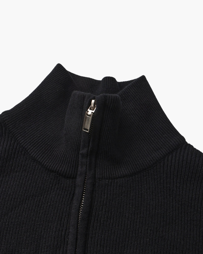 Refined Half-Zip Knit Sweater