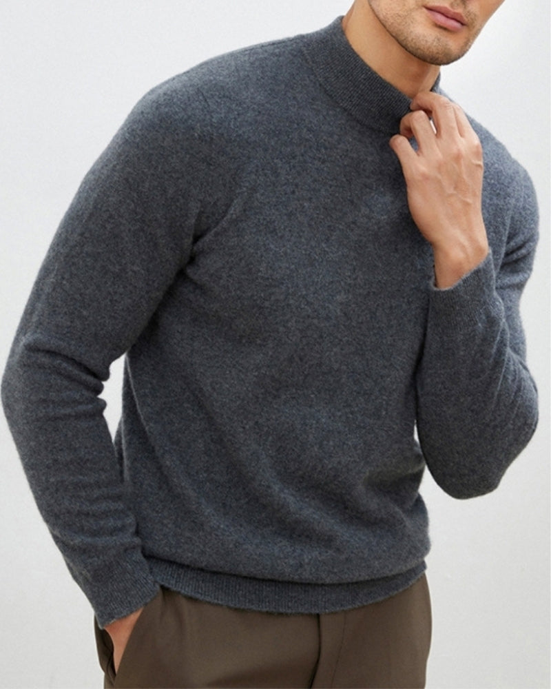Cashmere Wool Turtleneck Sweater