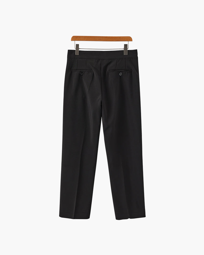 Parisian High-Waisted Trousers