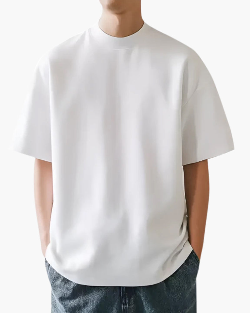 Refined Solid Color T-Shirt