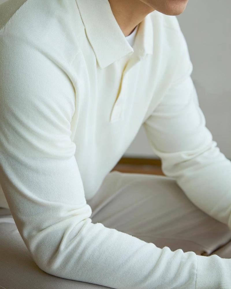 Polo in 100% Fine Wool