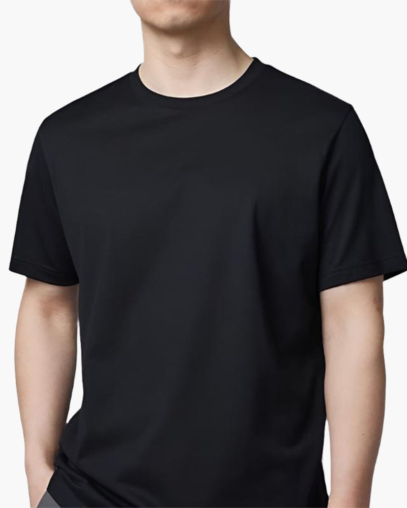 Refined Solid Color T-Shirt